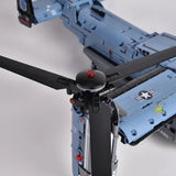 V22 tiltrotor aircraft model, rotor nacelle tilt and rotate functional feature