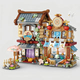 Zen Antique Shop Street View Series building blocks front view Japanese architecture