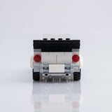 1920s Touring Car White Building Set - Back View | Jumblu