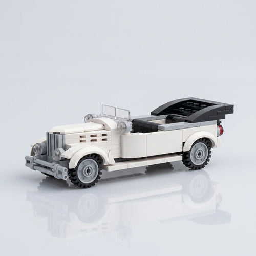 1920s Touring Car White Building Set | Jumblu