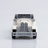1920s Touring Car White Building Set - Front View | Jumblu