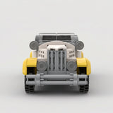 1920s Touring Car Yellow Building Set - Front View | Jumblu