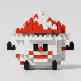 Sweet Red Bean Bowl building blocks set 259 pieces assembled mini block model