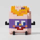 Taro Pie building blocks set 248 pieces assembled mini block model purple body