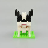 Bulldog mini building blocks model, front view