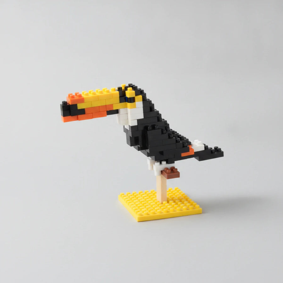 Toucan mini building blocks model, detailed studio view