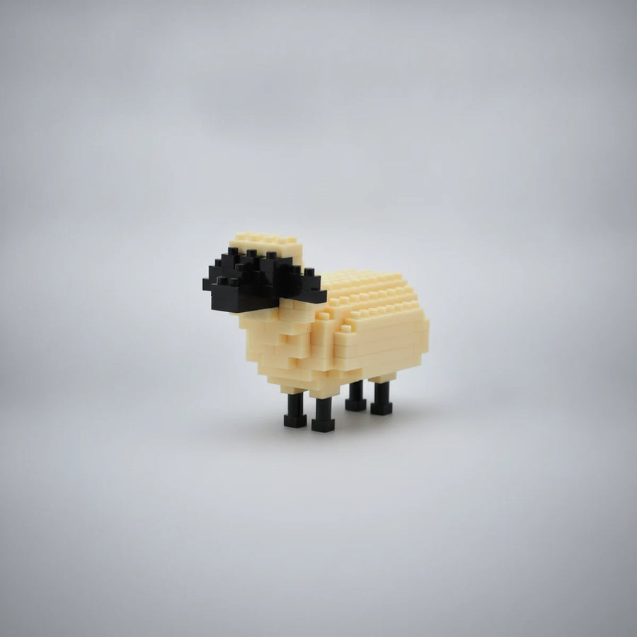 Sheep mini building blocks model, front view