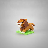 Lion mini building blocks model, detailed studio view