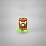 Lion mini building blocks model, front view