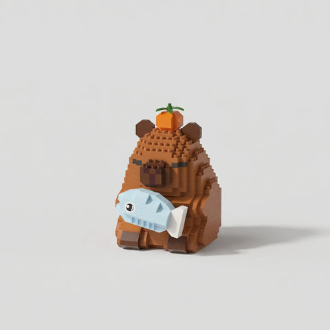 Foodie Edition | Capybara Building Blocks Set (456 Pieces)
