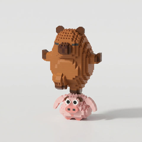 Passionate Annoyer Edition | Capybara Building Blocks Set (553 Pieces)