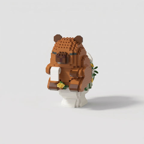 Daily Pooper Edition | Capybara Building Blocks Set (610 Pieces)