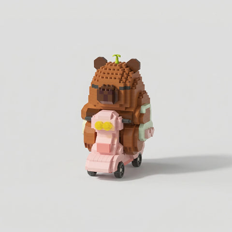 Daily Commiting Edition | Capybara Building Blocks Set (659 Pieces)