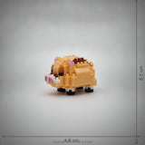 Wild Boar mini building blocks model, with size dimensions
