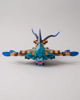 The Abyssal Ray, mini building blocks model, front view