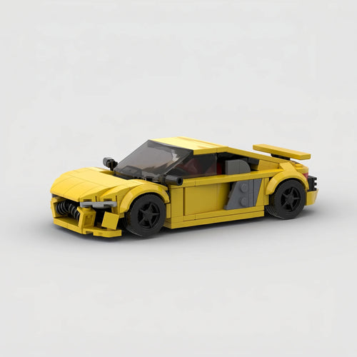 Audi R8 Yellow Building Set | Jumblu
