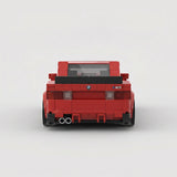 BMW M3 E30 Red Building Set - Back View | Jumblu