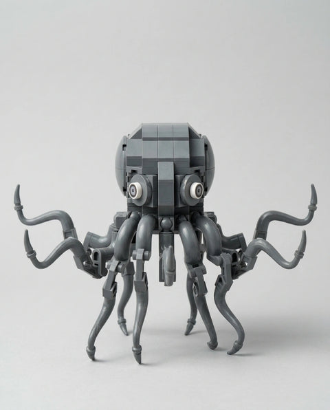 The Deep Walker, mini building blocks model, front view