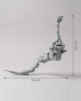 The Deep Wraith, mini building blocks model with size dimensions shown