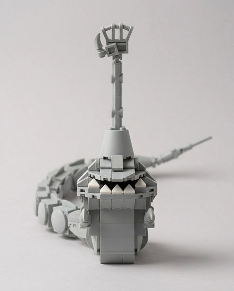 The Deep Wraith, mini building blocks model, front view