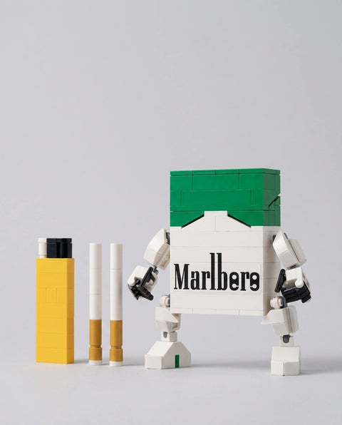 the green Pack Mecha set, with accessories