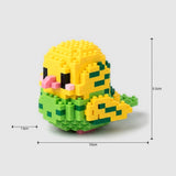 Yellow Budgie | Kawaii Bird Mini Building Blocks