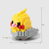 Cockatiel | Kawaii Bird Mini Building Blocks