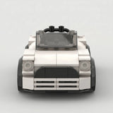 Mini Cooper Cabriolet White Building Set - Front View | Jumblu