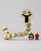 The Ningen, mini building blocks model, side view