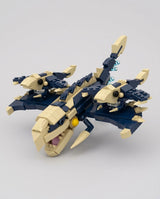 The Storm Drake, mini building blocks model, side view