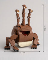 The Tide Strider, mini building blocks model with size dimensions shown