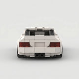 Toyota MR2 White Building Set - Back View | Jumblu