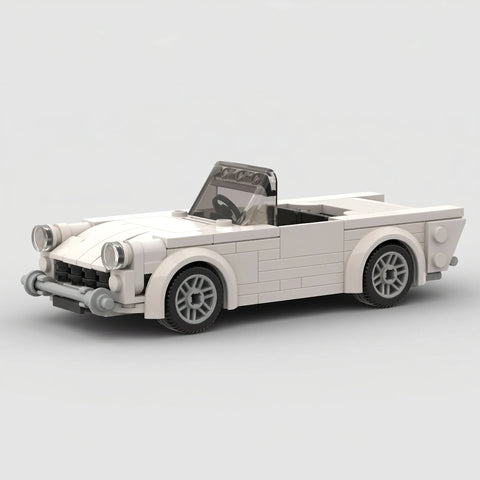 Triumph TR6 White Building Set | Jumblu